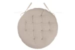Pernă de scaun Ronde Duo Crem/In 38X38 cm, culoare crem/in, 100% bumbac