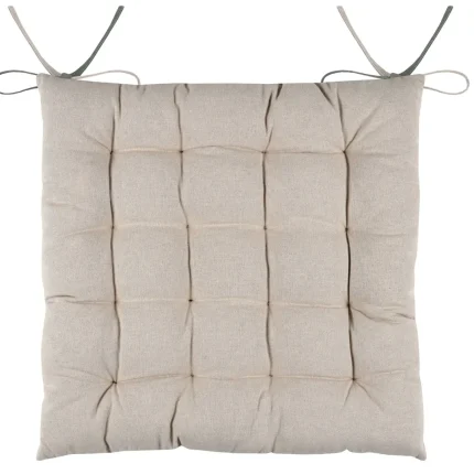 Pernă de scaun Duo Verde/In 40X40 cm, culoare verde/in, 100% bumbac