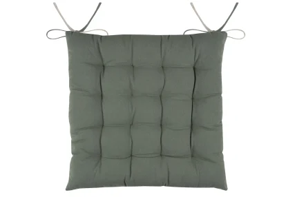 Pernă de scaun Duo Verde/In 40X40 cm, culoare verde/in, 100% bumbac - imagine 3