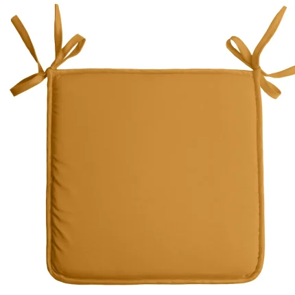 Pernă de scaun Nelson 38X38 cm, culoare muștar, 100% poliester