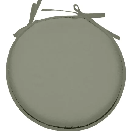 Pernă de scaun Ronde Nelson 40X40 cm, culoare gri deschis, 100% poliester