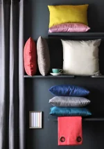 Pernă de scaun Bea 40X40 cm, culoare turcoaz, 100% poliester - imagine 4