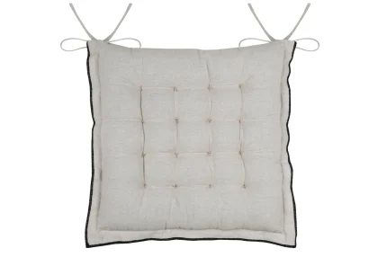 Pernă de scaun Helios 38X38 cm, culoare natural, 100% bumbac - imagine 2