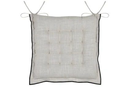 Pernă de scaun Helios 38X38 cm, culoare natural, 100% bumbac - imagine 4