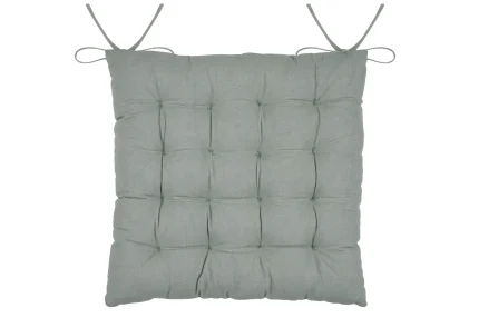 Pernă de scaun Yuki 38X38 cm, culoare bleu, 100% bumbac - imagine 2