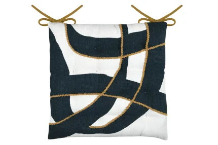 Pernă de scaun Pa×ton Albastru/Mustar 38X38 cm, culoare albastru/muștar, 100% bumbac - imagine 3