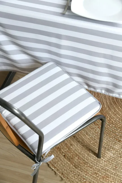 Pernă de scaun Deauville 38X38 cm, culoare natural, 100% poliester - imagine 2