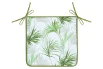 Pernă de scaun Palmira 38X38 cm, culoare verde, 100% poliester