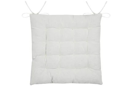 Pernă de scaun Balma 38X38 cm, culoare in, 10% lurex 90% bumbac - imagine 2