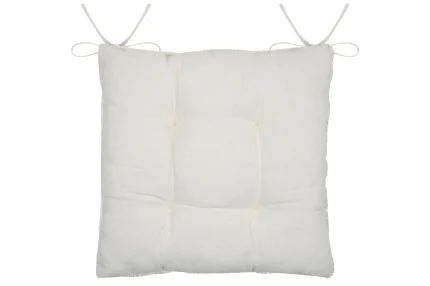 Pernă de scaun Balma 38X38 cm, culoare crem, 100% bumbac - imagine 2