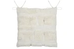 Pernă de scaun Balma 38X38 cm, culoare crem, 100% bumbac