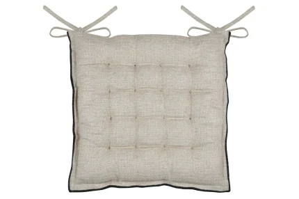 Pernă de scaun Aline 38X38 cm, culoare natural, 19% in 81% bumbac - imagine 2