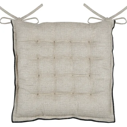 Pernă de scaun Aline 38X38 cm, culoare natural, 19% in 81% bumbac