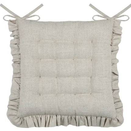 Pernă de scaun Aline 38X38 cm, culoare bej, 19% in 81% bumbac