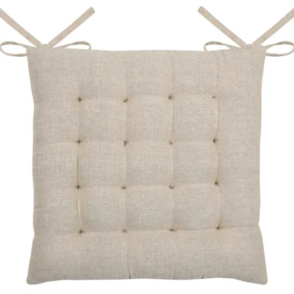 Pernă de scaun Nova 38X38 cm, culoare alb, 45% poliester 55% bumbac