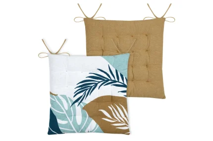 Pernă de scaun Aloha 38X38 cm, culoare multicolor, 45% poliester 55% bumbac - imagine 2