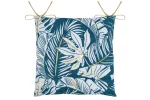 Pernă de scaun Aloha 38X38 cm, culoare albastru, 45% poliester 55% bumbac
