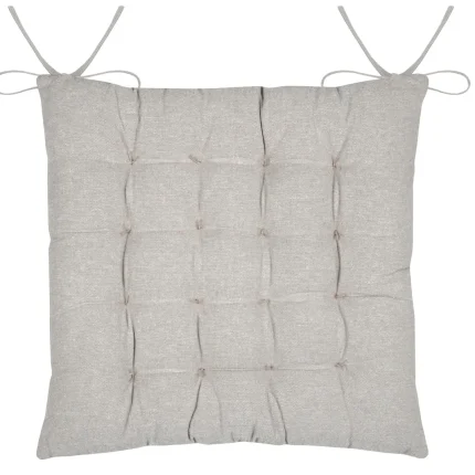 Pernă de scaun Printemps 38X38 cm, culoare natural, 45% poliester 55% bumbac