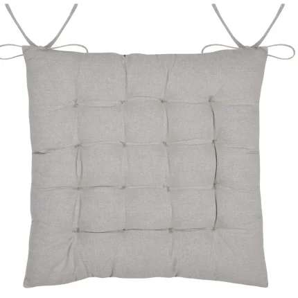 Pernă de scaun Pampa 38X38 cm, culoare natural, 45% poliester 55% bumbac