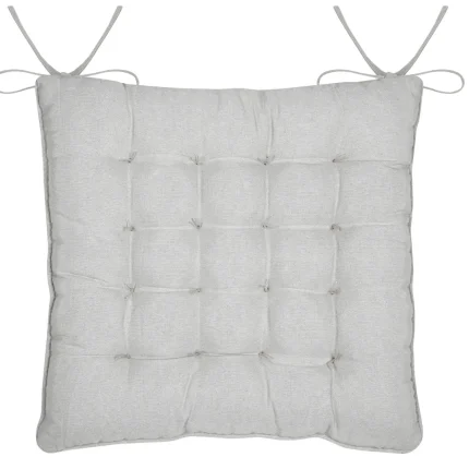 Pernă de scaun Josephine 38X38 cm, culoare bej, 45% poliester 55% bumbac