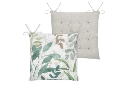 Pernă de scaun Ombrage 38X38 cm, culoare verde, 45% poliester 55% bumbac - imagine 2