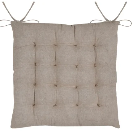 Pernă de scaun Oriana 38X38 cm, culoare auriu, 45% poliester 55% bumbac