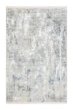 Covor living NOVA LUX 53189B Gri / Alb