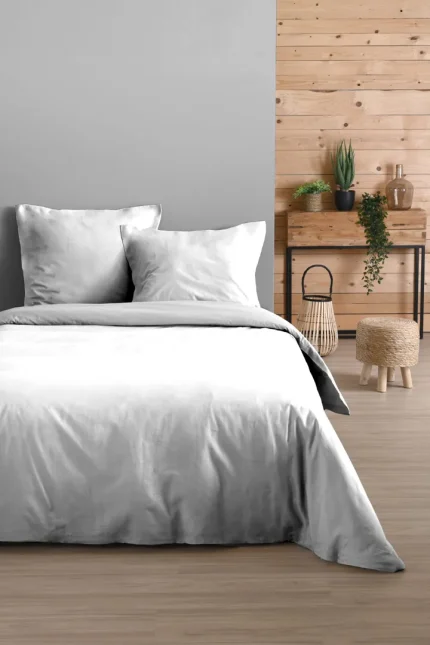 Cearșaf cu elastic Eden 160X200 cm, culoare alb, 100% bumbac - imagine 2