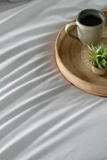 Cearșaf cu elastic Elysee 160X200 cm, culoare in, 100% bumbac - imagine 2