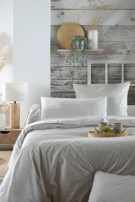 Cearșaf cu elastic Elysee 160X200 cm, culoare in, 100% bumbac - imagine 6