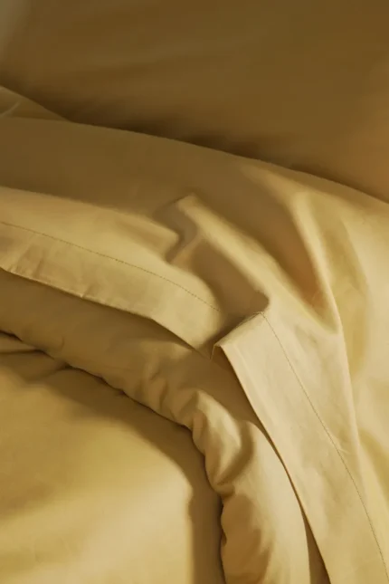 Cearșaf cu elastic Elysee 160X200 cm, culoare muștar, 100% bumbac - imagine 2