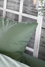 Cearșaf cu elastic Elysee 180X200 cm, culoare Verde, 100% bumbac OEKO TEX - imagine 4