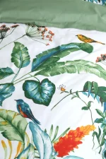 Set husă pilotă Joyna 260X240 cm, culoare natural, 100% bumbac