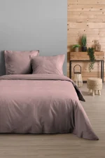 Cearsaf de pilotă Eden pat dublu King Size 260X240 cm, culoare Roz pudră, 100% bumbac OEKO TEX
