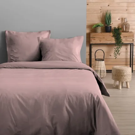 Cearsaf de pilotă Eden pat dublu King Size 260X240 cm, culoare Roz pudră, 100% bumbac OEKO TEX