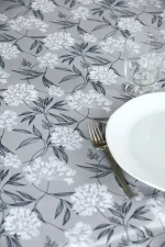 Față de masă Agapanthe 140X240 cm, culoare natural, 100% poliester