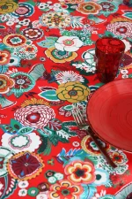 Față de masă Gipsy 140X240 cm, culoare roșu, 100% poliester