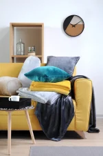 Pătură Doudou 130X160 cm, culoare alb, 100% poliester