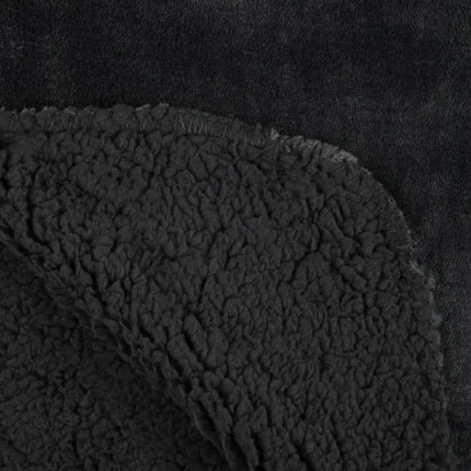 Pătură Michigan 130X160 cm, culoare antracit, 100% poliester