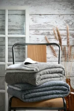 Pătură Rusty 130X160 cm, culoare natural, 100% poliester - imagine 3