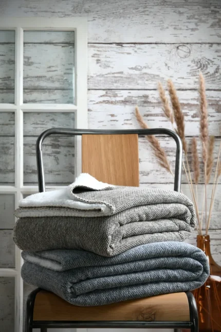 Pătură Rusty 130X160 cm, culoare gri, 100% poliester - imagine 3