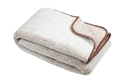 Pătură Winston 130X160 cm, culoare natural, 100% poliester - imagine 2