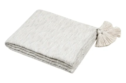 Pătură Balma 125X150 cm, culoare in, 10% lurex 90% bumbac - imagine 2