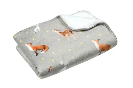 Pătură Ferdinand 70X100 cm, culoare natural, 100% poliester - imagine 3