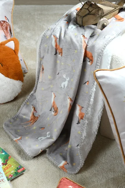 Pătură Ferdinand 70X100 cm, culoare natural, 100% poliester - imagine 5