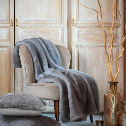 Pătură Harlow 130X150 cm, culoare Greige, 100% poliester