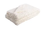 Pătură Mouton 180X220 cm, culoare alb, 100% poliester