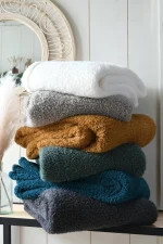 Pătură Montreal 180X220 cm, culoare natural, 100% poliester - imagine 4