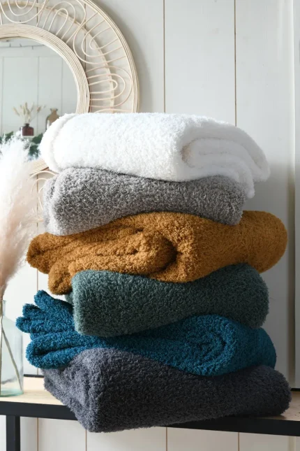 Pătură Montreal 180X220 cm, culoare cappuccino, 100% poliester - imagine 4