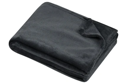 Pătură Stanford 180X220 cm, culoare antracit, 100% poliester - imagine 2